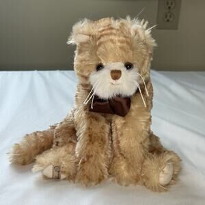 Bukowski Swedish Design Loke Cat Kitten Orange Tabby Plush Stuffed Animal Toy